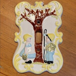 Vintage Ceramic Light Switch Cover